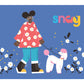 Spring Poodle Postcard
