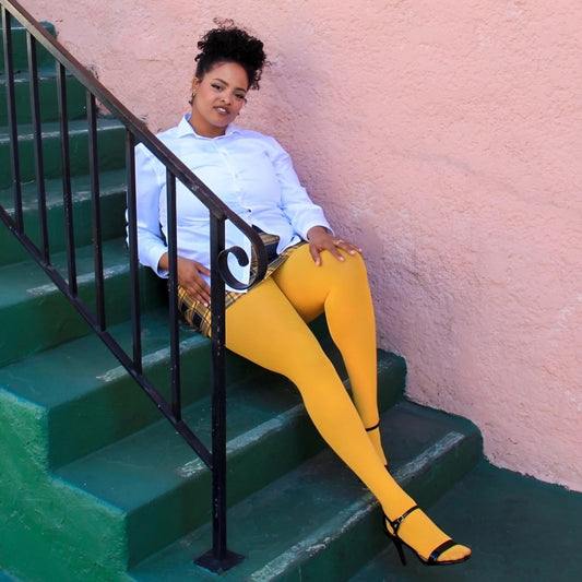 80 Denier Tights - Mimosa