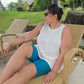 Stay Cool Chub Rub Shorts - Petrol Blue
