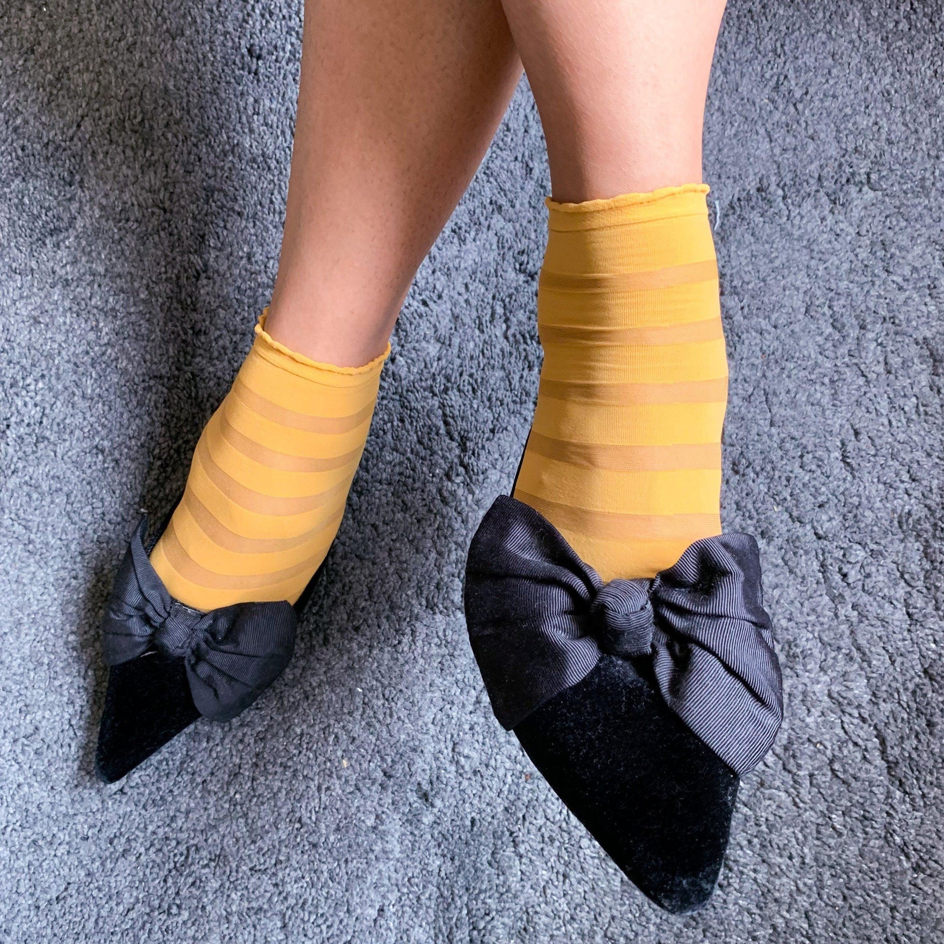 Socks - Ankle Sock Lolly - Mustard
