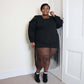 Socks - Ankle Sock Wafer - Black