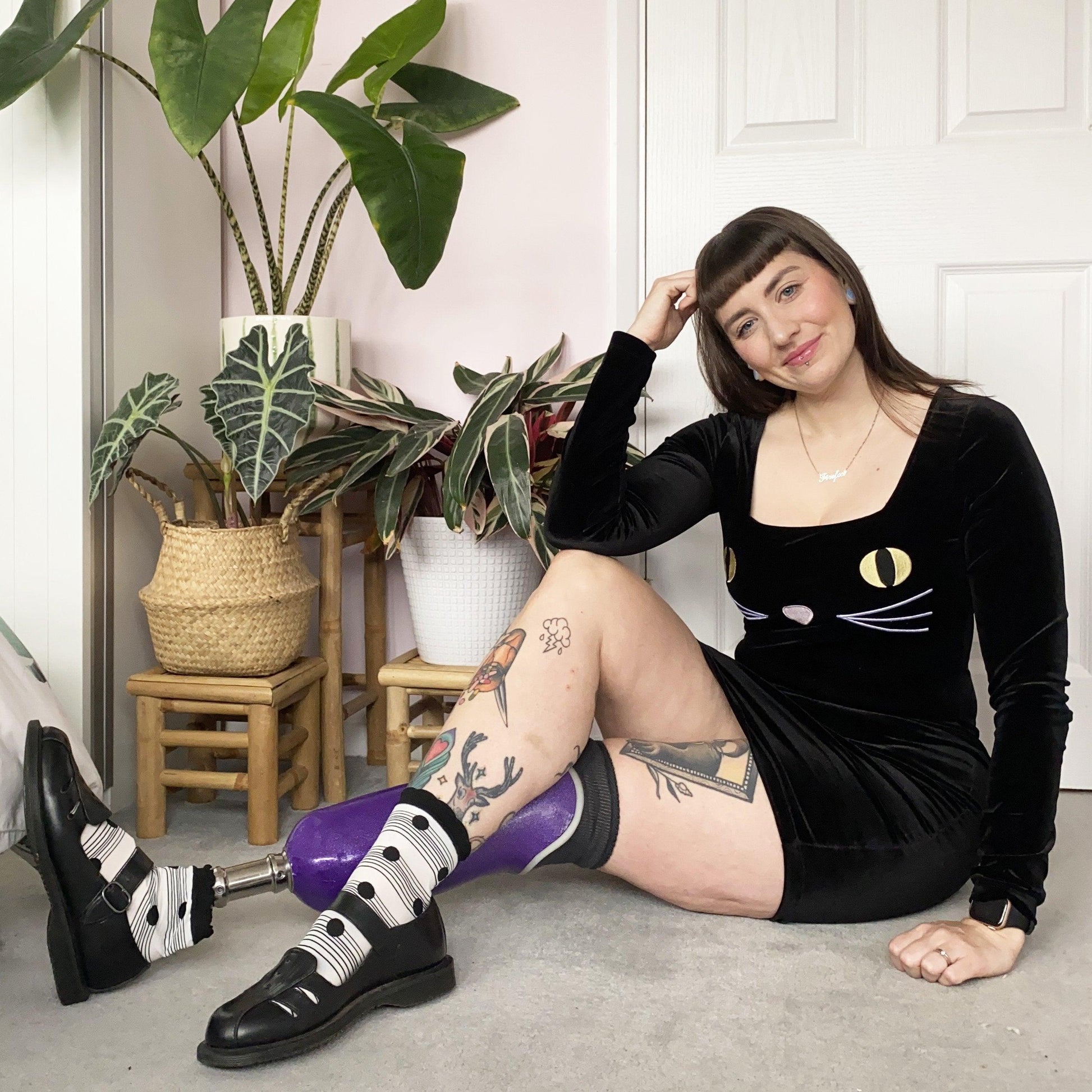Socks - Ankle Sock Wafer - Black