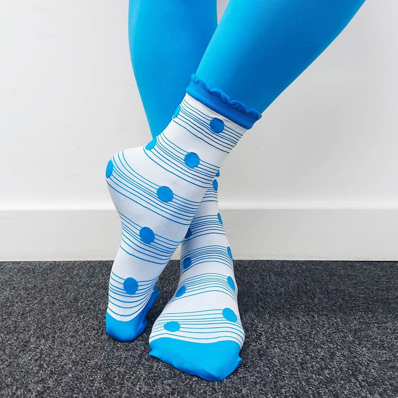 Socks - Ankle Sock Wafer - Ocean