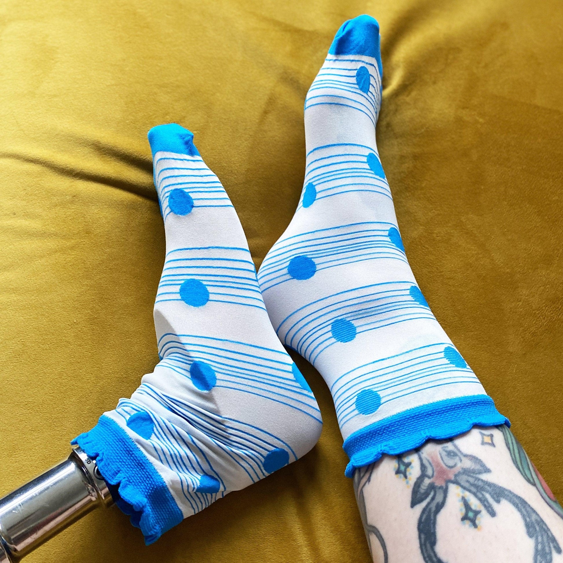 Socks - Ankle Sock Wafer - Ocean