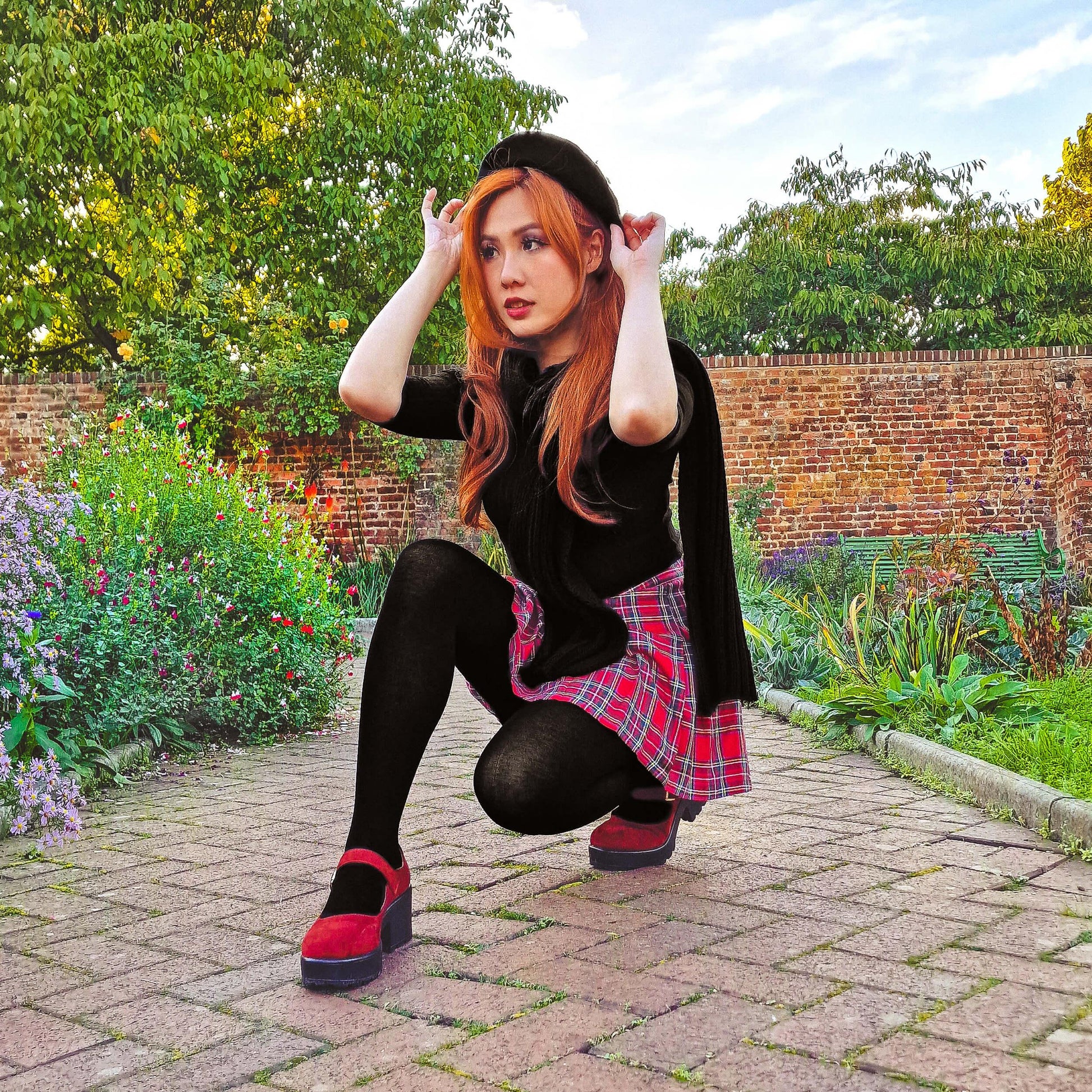 Bamboo Tights - Panda - Black - Snag