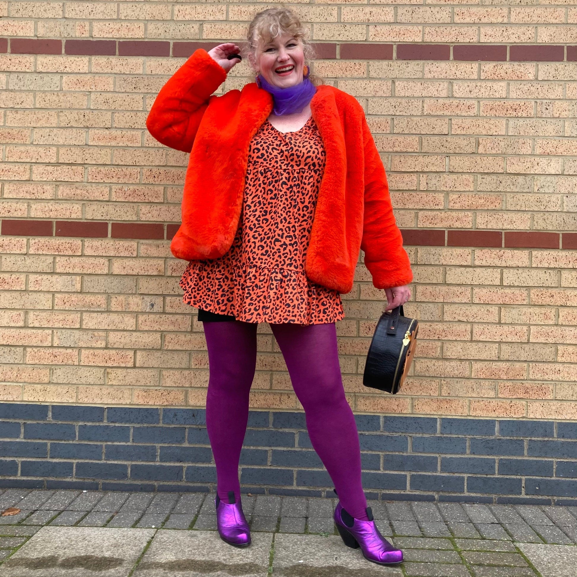 Bamboo Tights - Panda - Figgy Pudding - Snag