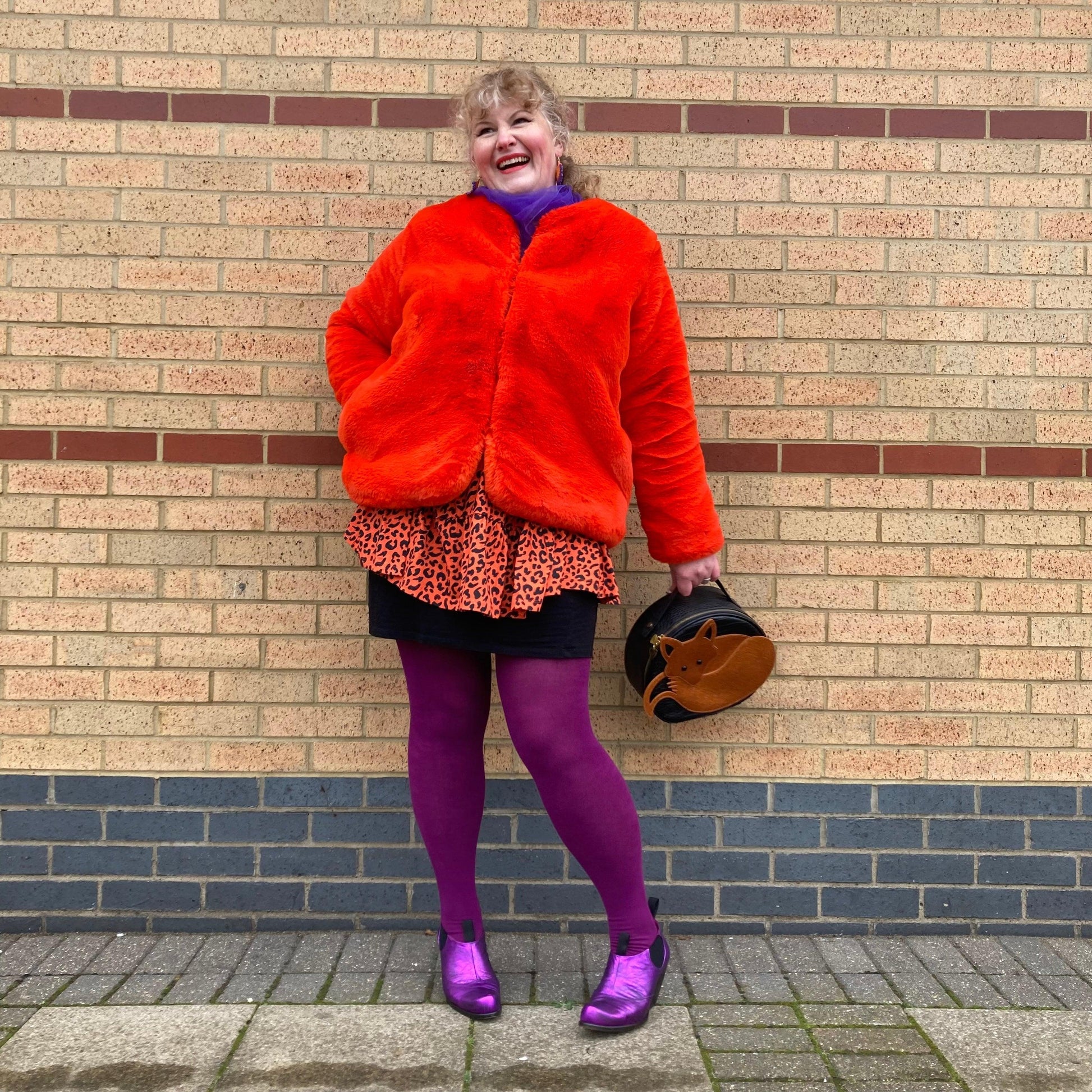 Bamboo Tights - Panda - Figgy Pudding - Snag