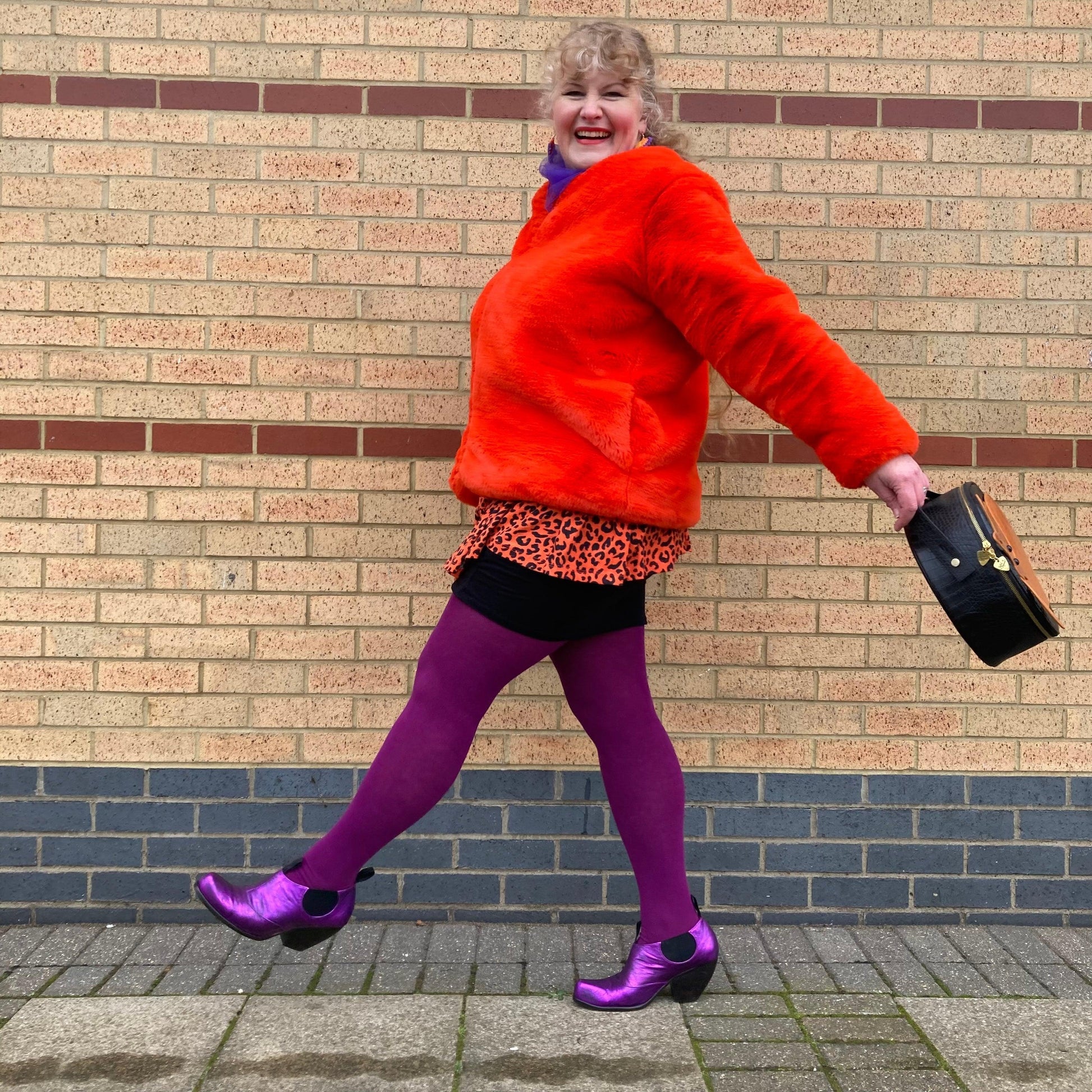Bamboo Tights - Panda - Figgy Pudding - Snag