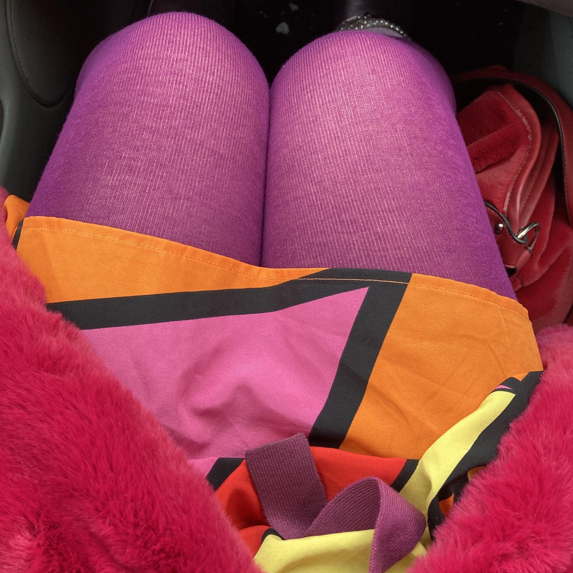 Bamboo Tights - Panda - Figgy Pudding - Snag