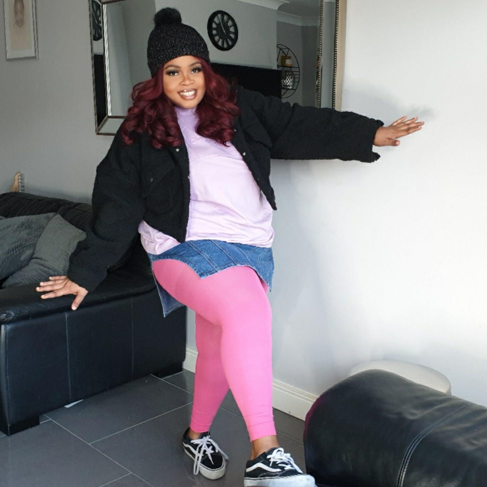 Core Tights - 80 Denier Footless Tights - Bubblegum