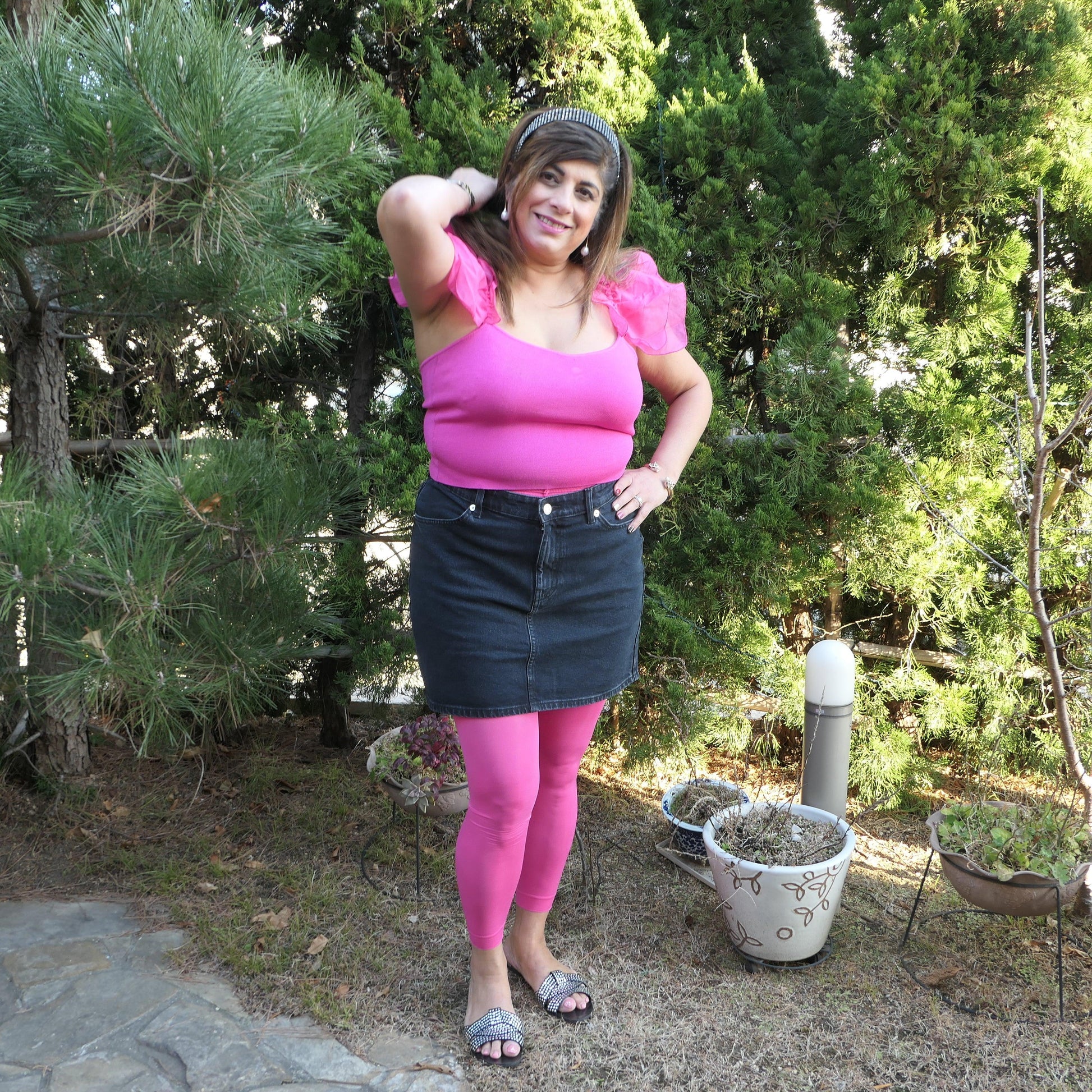Core Tights - 80 Denier Footless Tights - Bubblegum