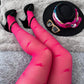 Fishnets - Fishing for Love - Pomegranate - Snag
