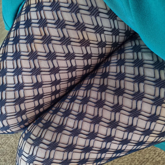 Fishnets - Stars - Navy - Snag