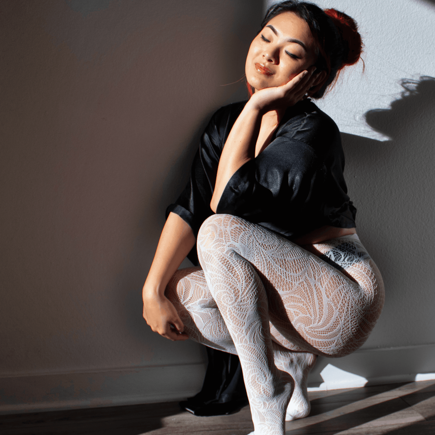 Fishnets - Time Warp - White - Snag
