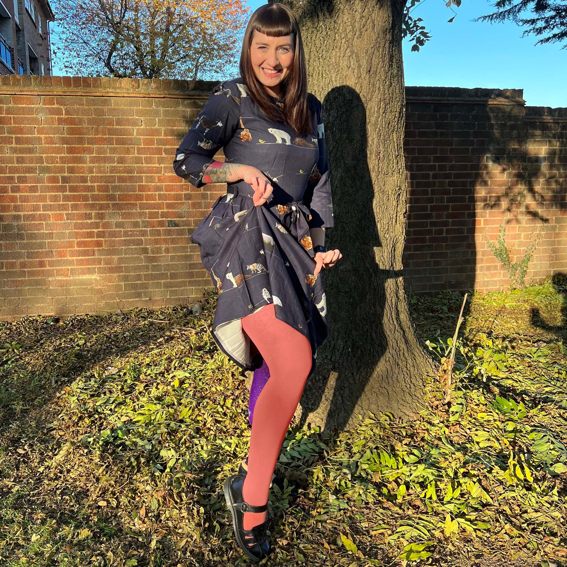 LE Tights - 120 Denier Tights - Salmon