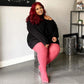 LE Tights - Ribbed Tights - Hot Toddy