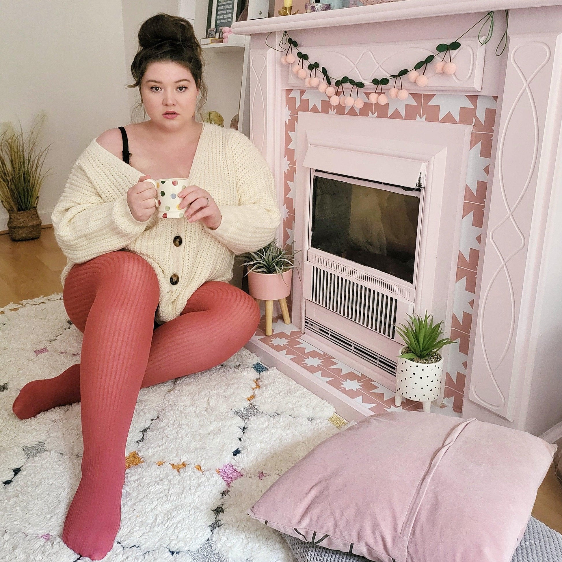 LE Tights - Ribbed Tights - Hot Toddy