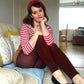 Merino Wool Footless Tights - Red Velvet Cake - Snag