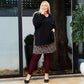 Merino Wool Footless Tights - Red Velvet Cake - Snag