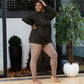 Merino Wool Footless Tights - Sand Dollar - Snag