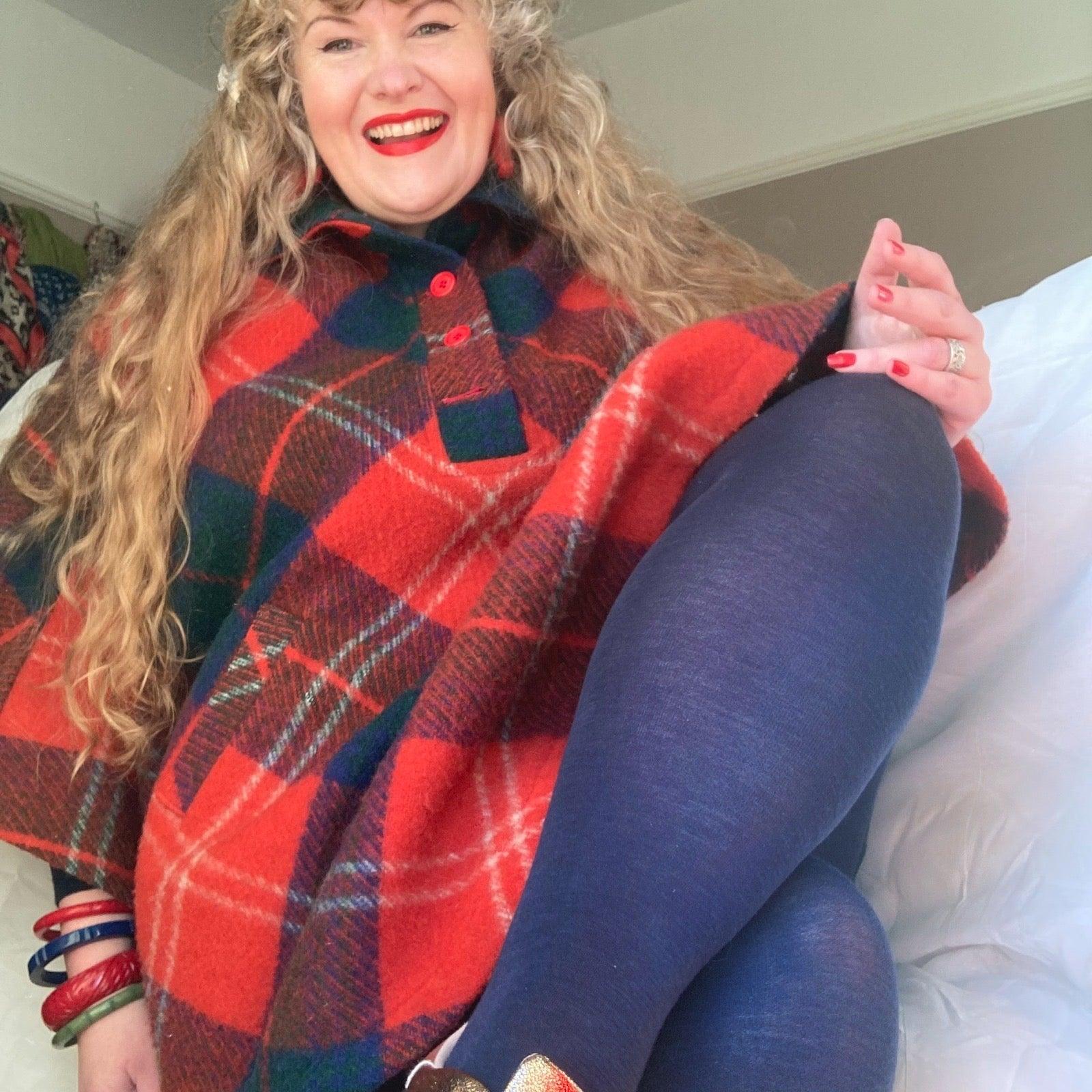 Merino Wool Tights - Royal Navy - Snag