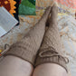 Thigh High Socks - Sand Dollar