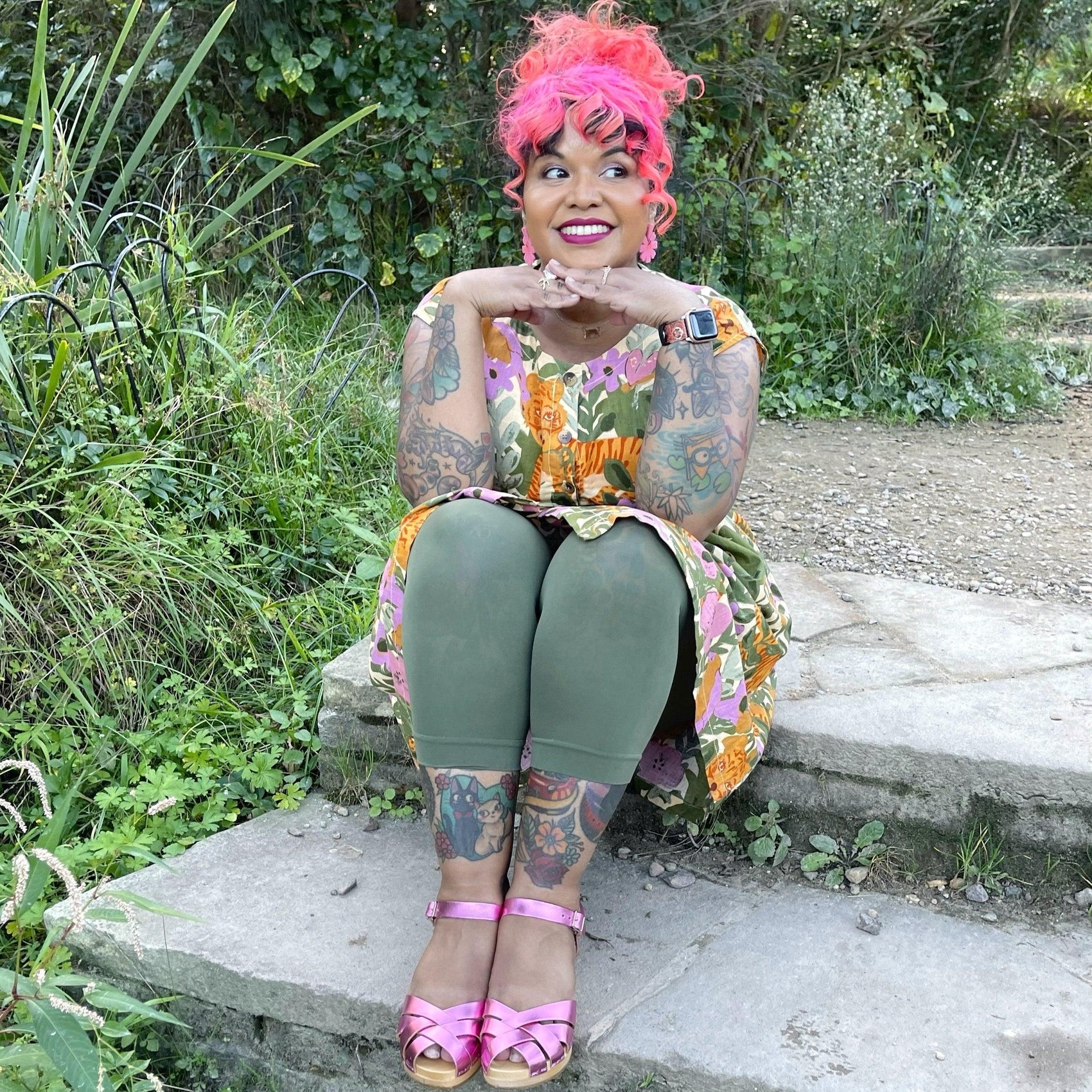 Stay Cool Capri Tights - Peace - Snag