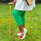 Core Tights - Stay Cool Chub Rub Capri Tights - Rocket