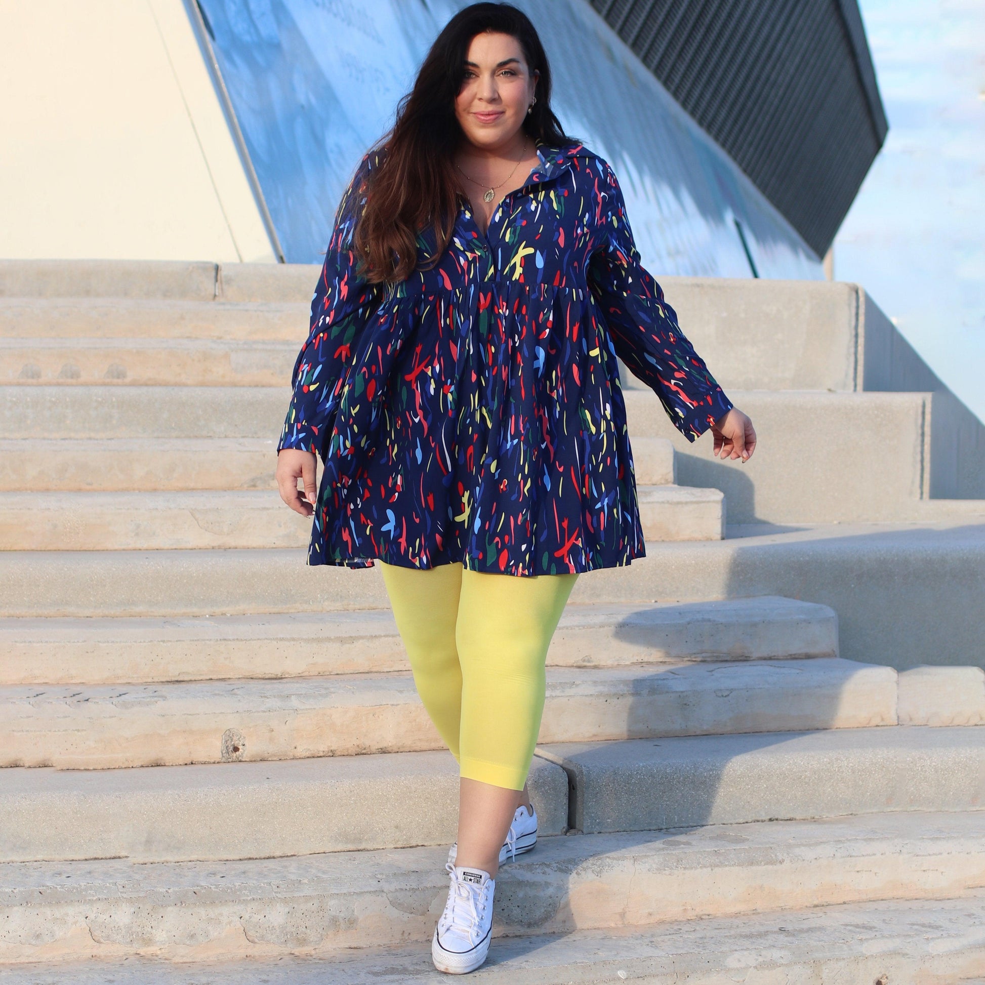 Core Tights - Stay Cool Chub Rub Capri Tights - Seahorse
