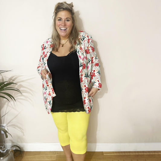 Core Tights - Stay Cool Chub Rub Capri Tights - Seahorse