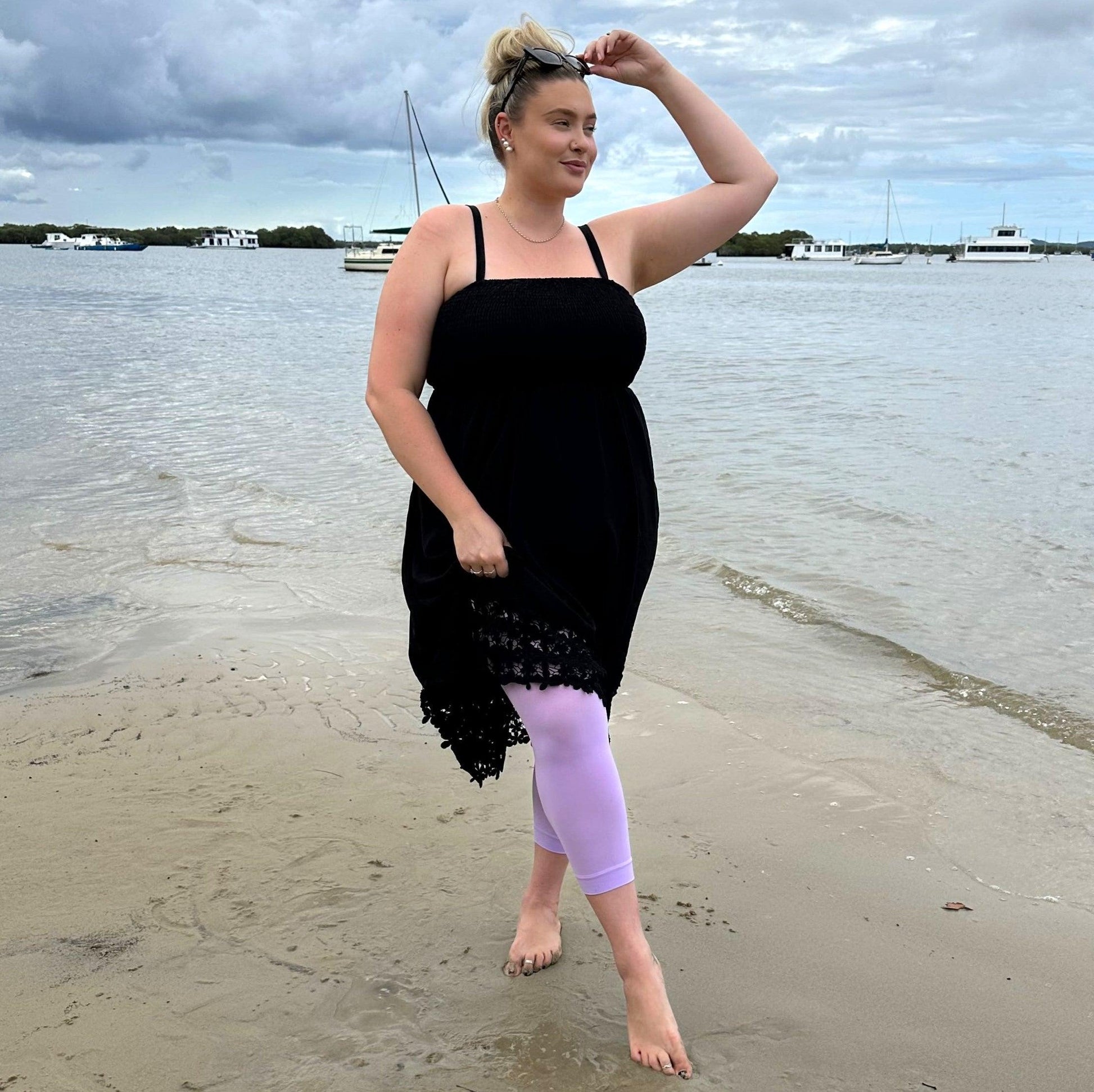 Stay Cool Capri Tights - Wisteria - Snag