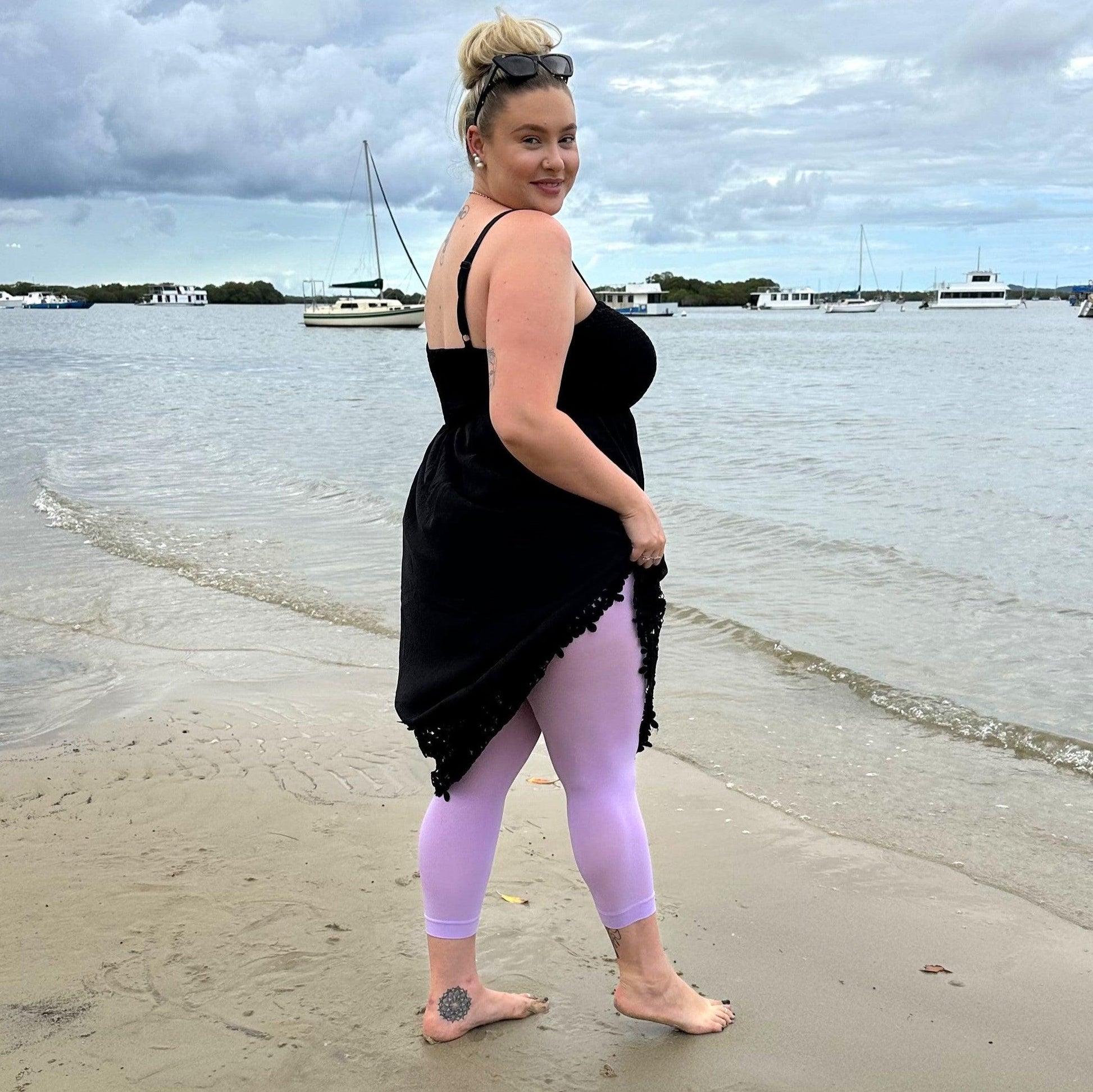 Stay Cool Capri Tights - Wisteria - Snag