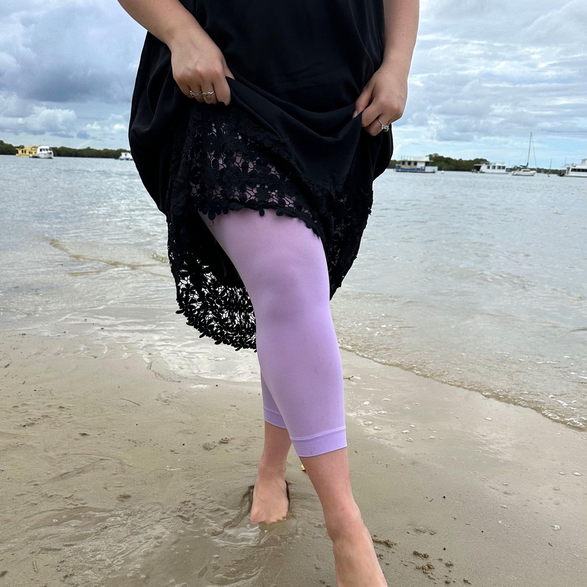 Stay Cool Capri Tights - Wisteria - Snag
