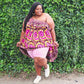 Woman wearing dragon fruit chub rub shorts