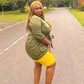 Woman wearing lemon chub rub shorts
