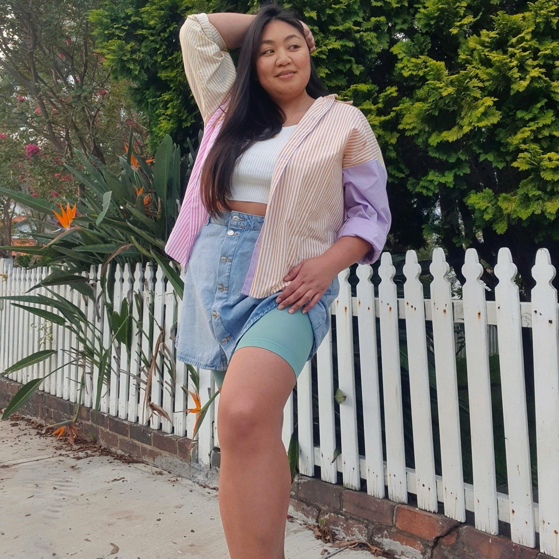 Stay Cool Chub Rub Shorts - Sage - Snag