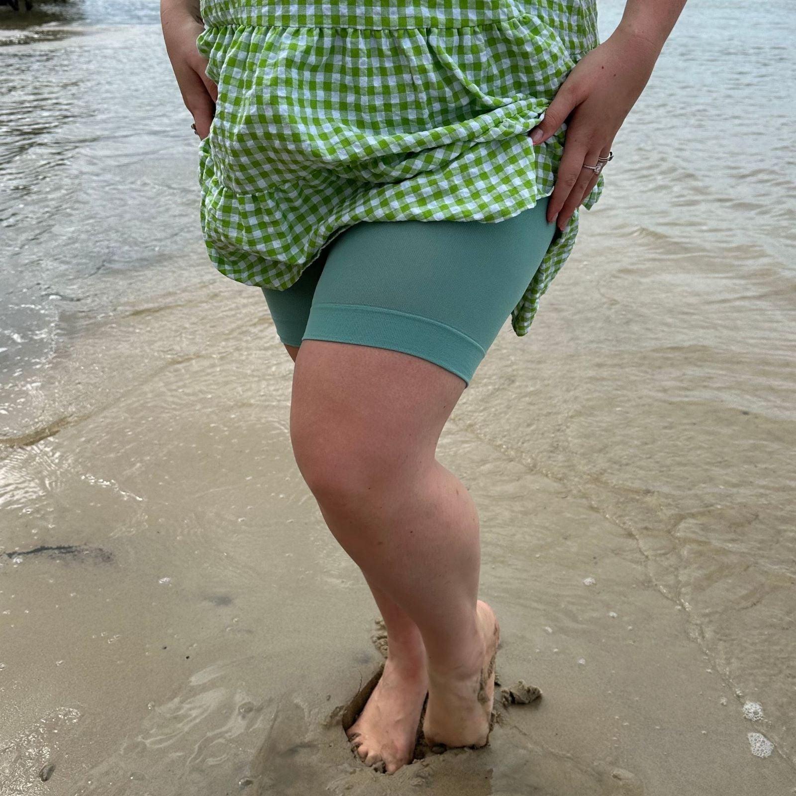 Stay Cool Chub Rub Shorts - Sage - Snag