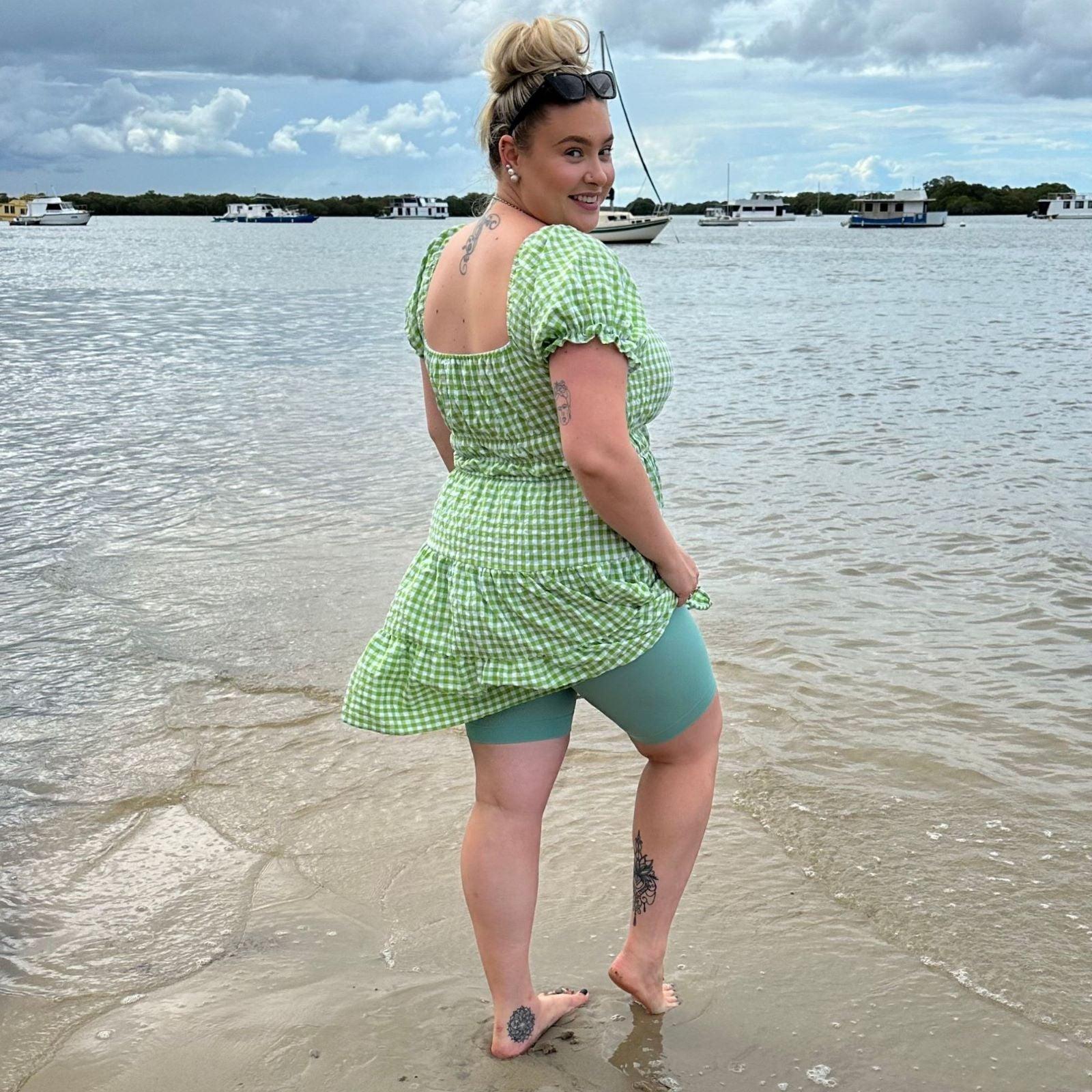 Stay Cool Chub Rub Shorts - Sage - Snag