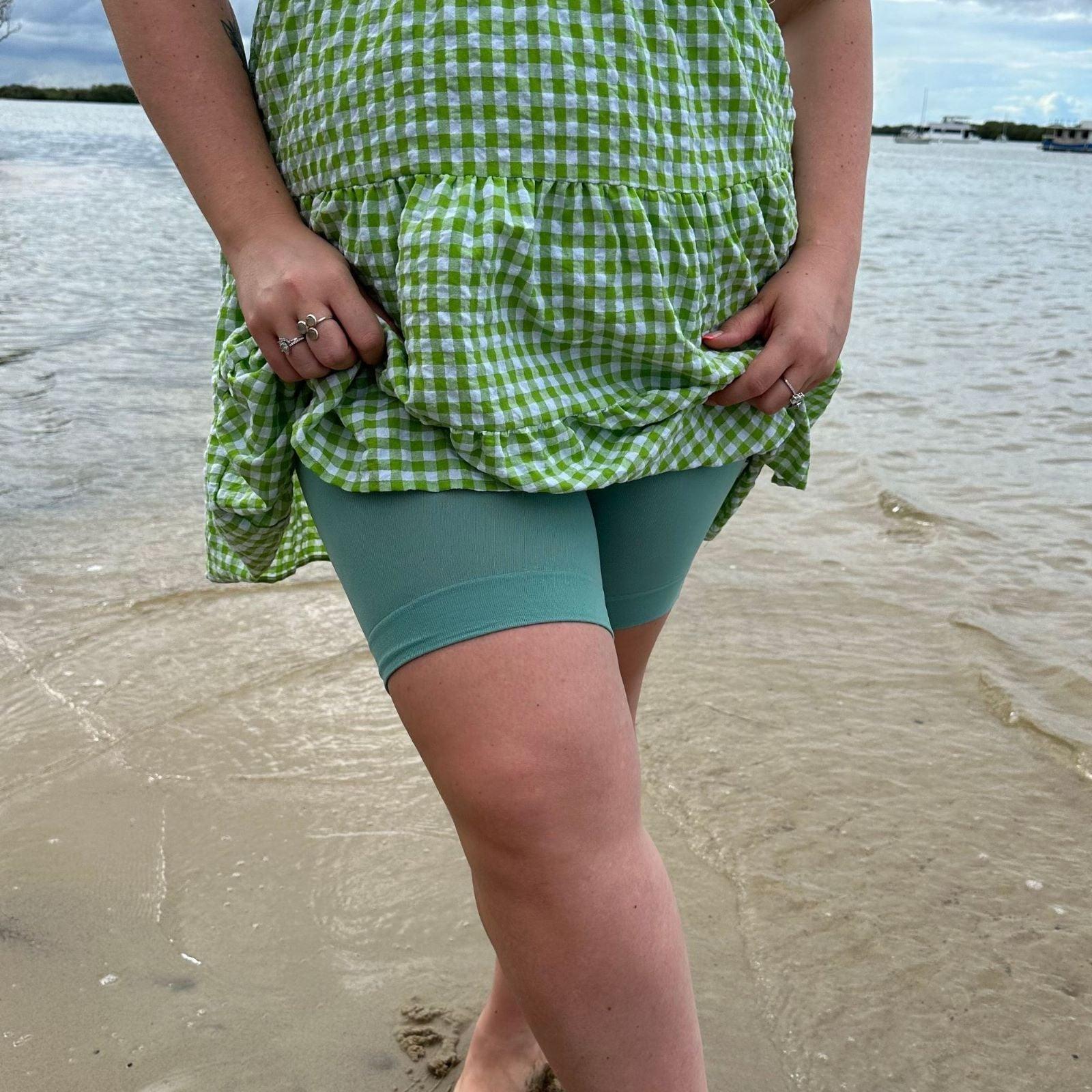 Stay Cool Chub Rub Shorts - Sage - Snag