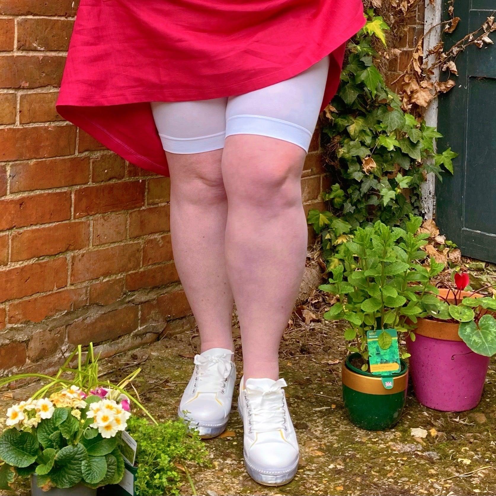 Stay Cool Chub Rub Shorts - White - Snag
