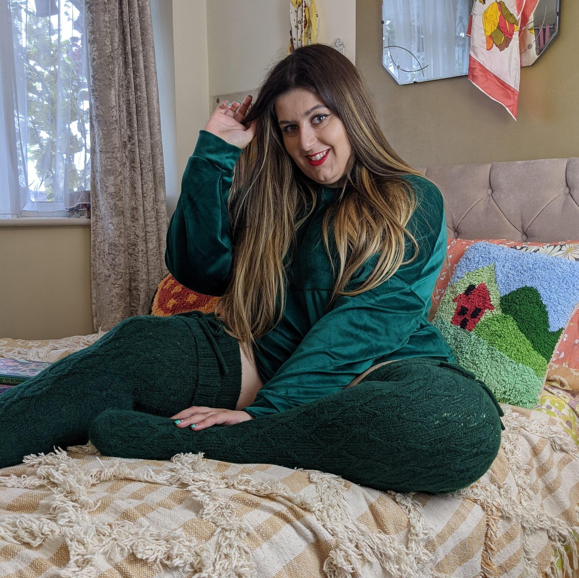 Thigh High Socks - Forest - Snag