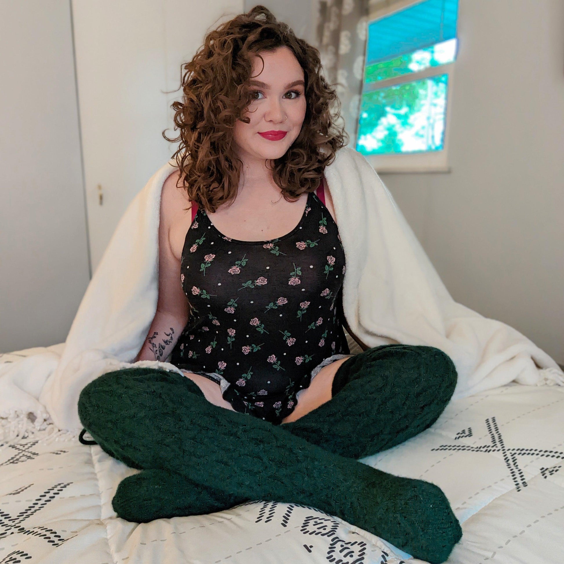 Thigh High Socks - Forest - Snag