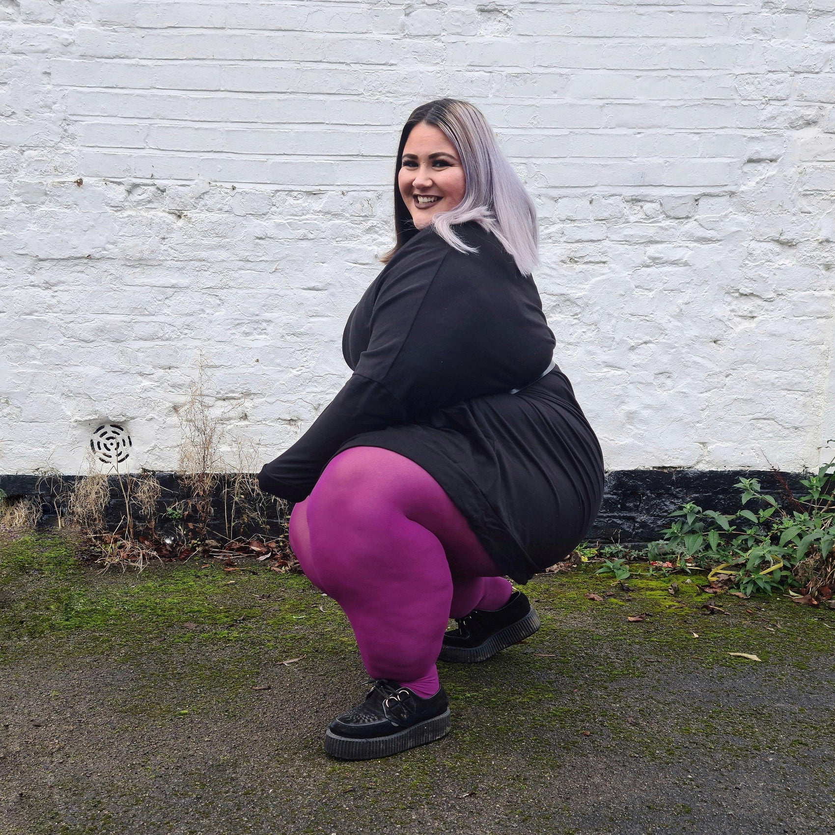 Tights - 120 Denier Tights - Figgy Pudding