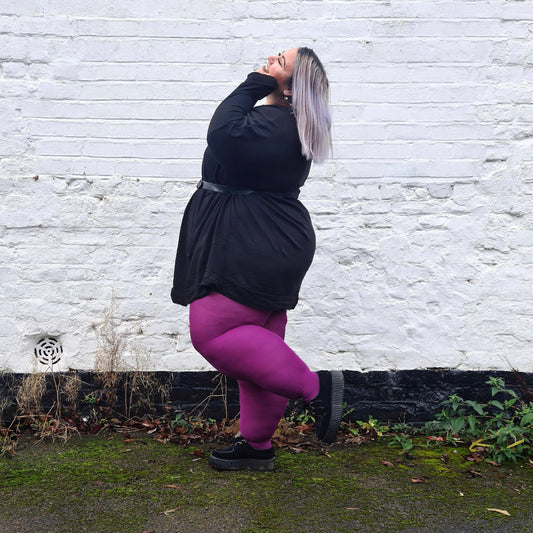 Tights - 120 Denier Tights - Figgy Pudding