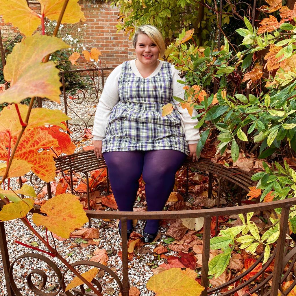 Tights - 120 Denier Tights - Suffragette Purple