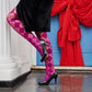 Tights - 40 Denier Diamonds - Figgy Pudding
