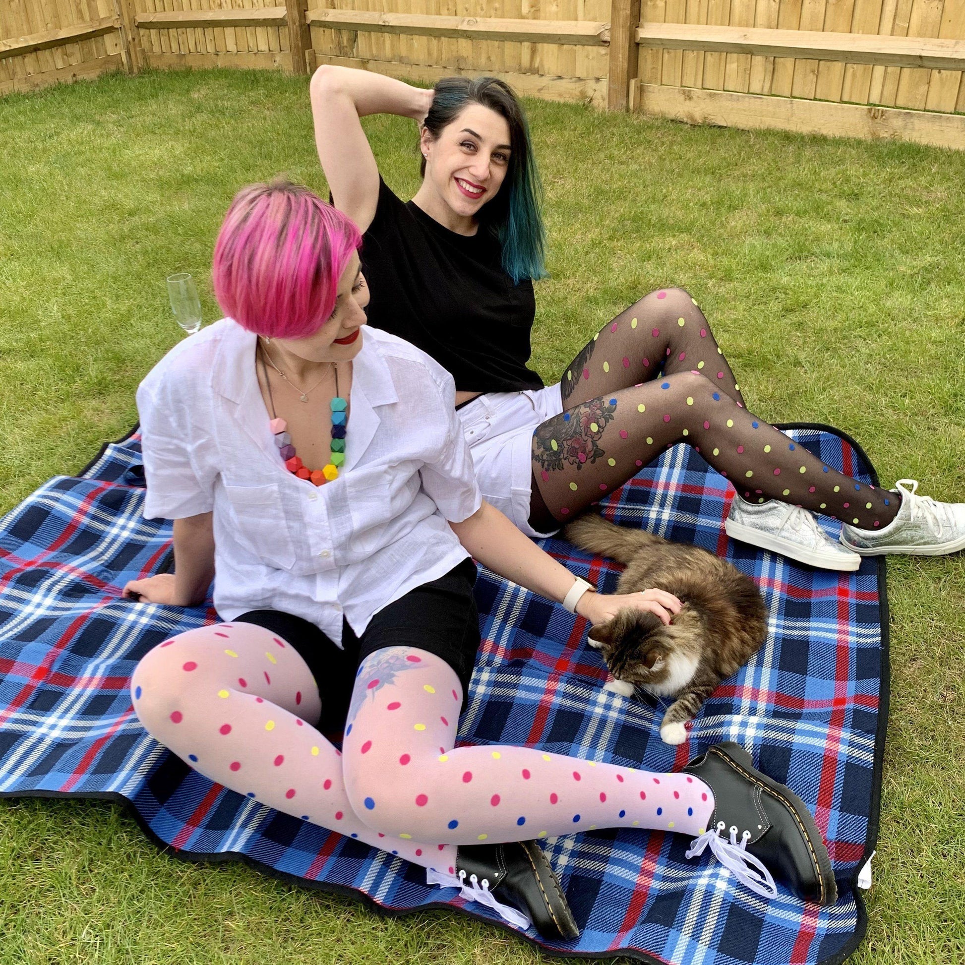 Tights - 40 Denier Polka - Funfetti