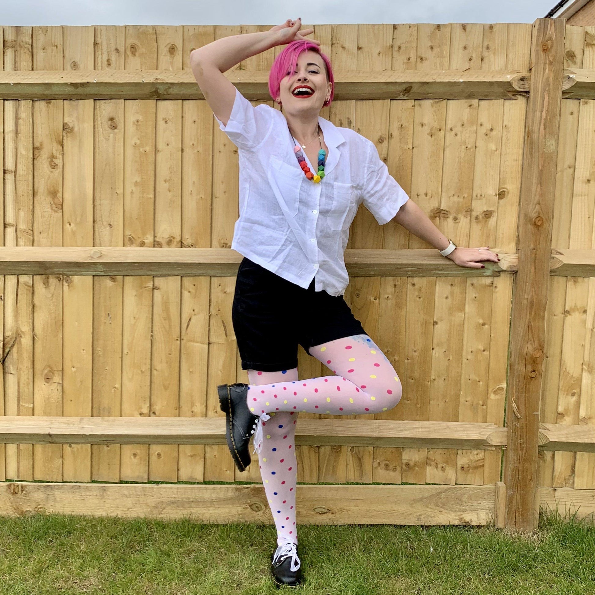 Tights - 40 Denier Polka - Funfetti