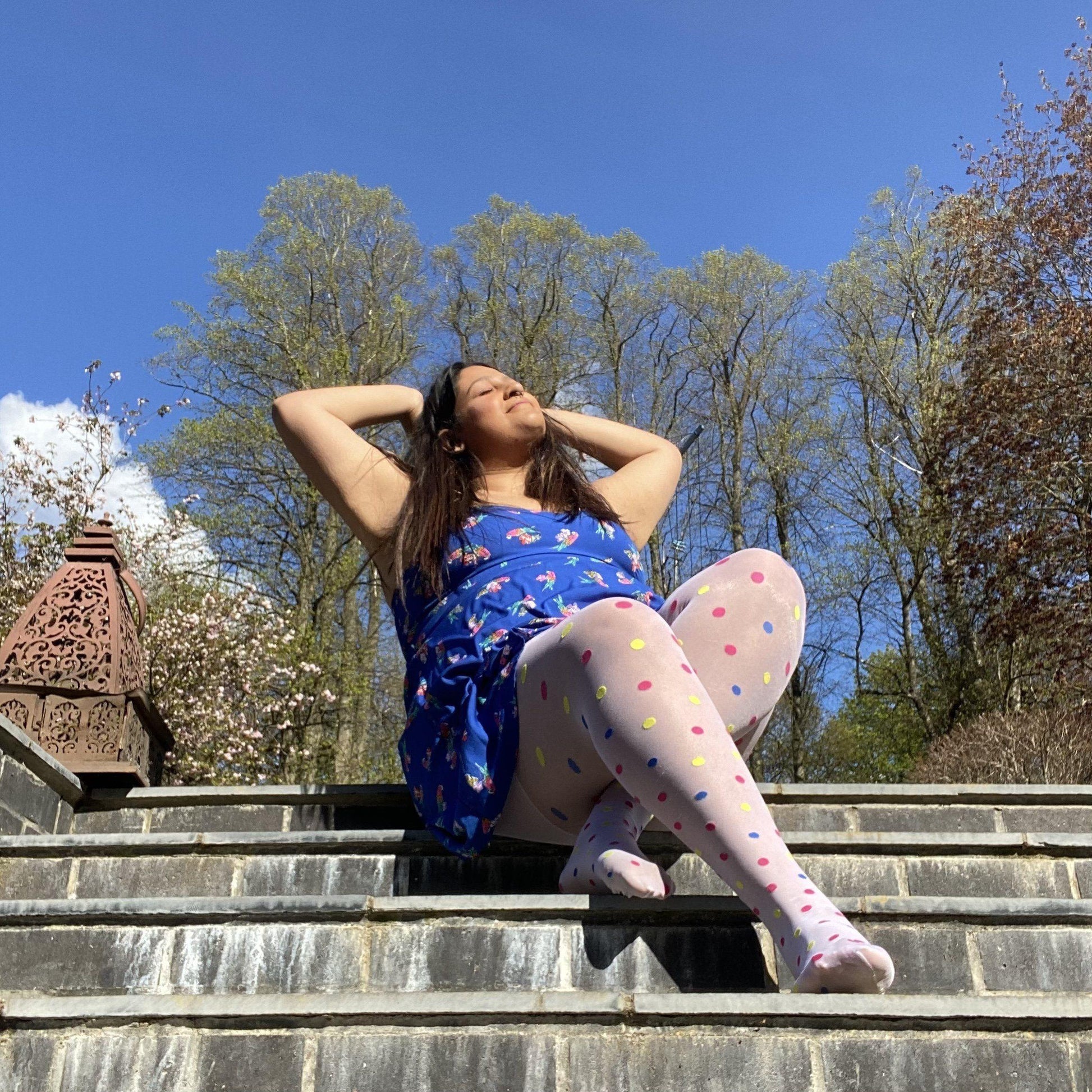 Tights - 40 Denier Polka - Funfetti