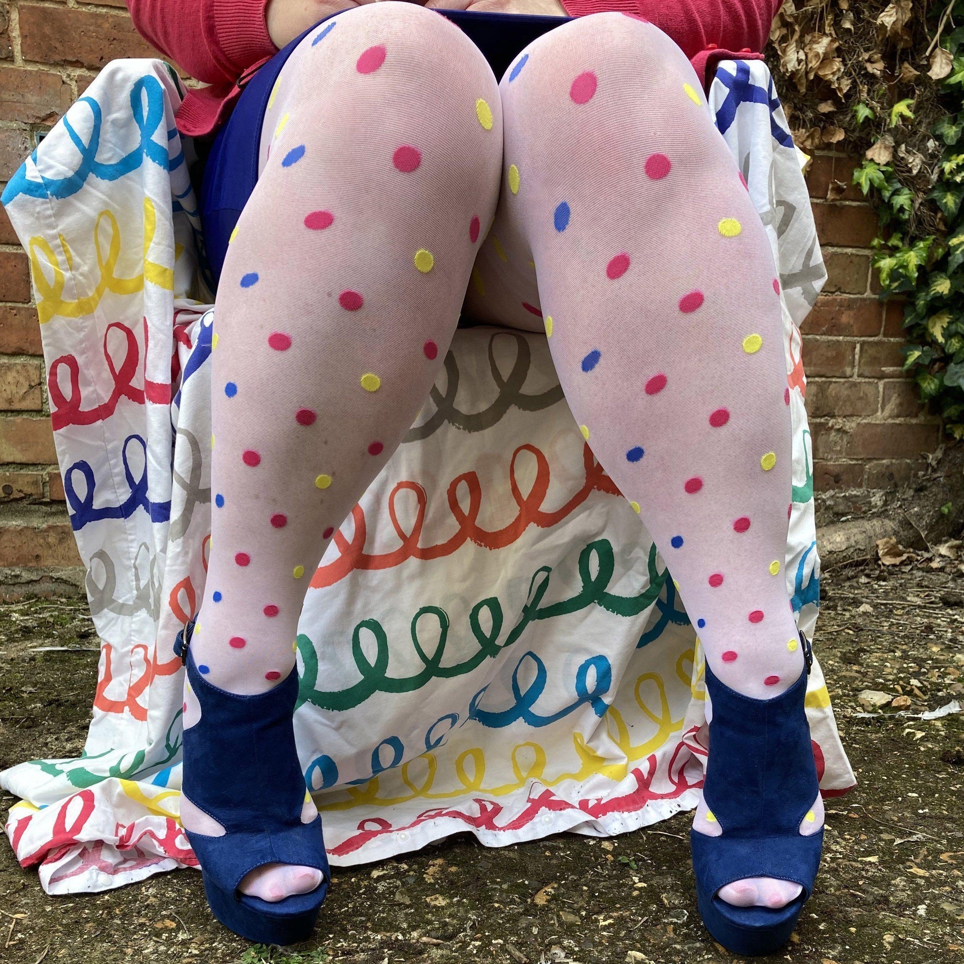 Tights - 40 Denier Polka - Funfetti